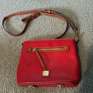Dooney and Bourke Red Leather crossbody